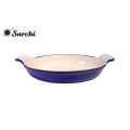 Enamel Fonte Barre Au Gratin Poisson Baker Plat Pan